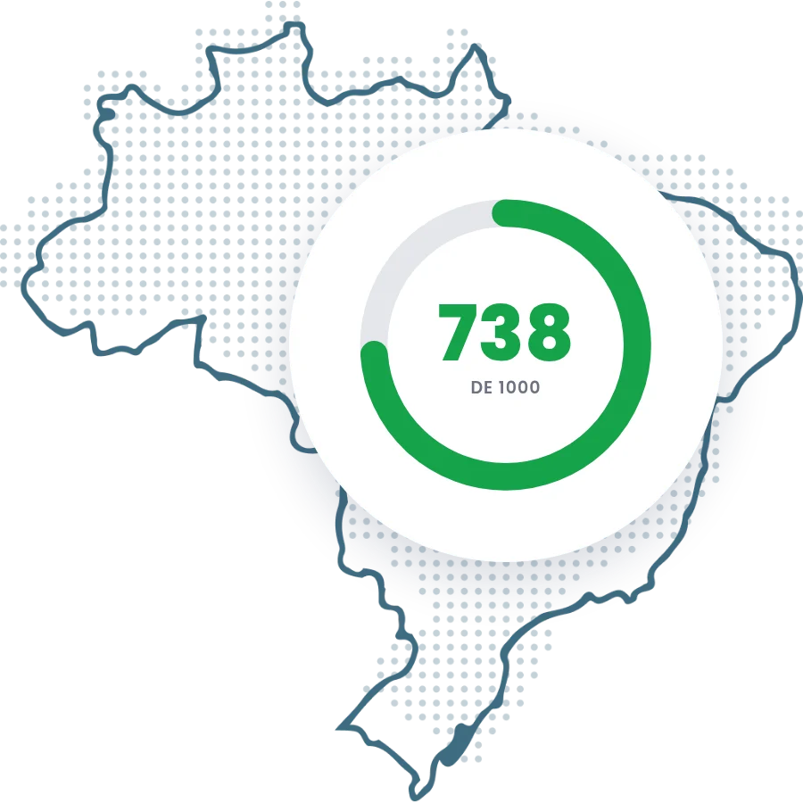 Mapa do Brasil mostrando cobertura nacional das bases oficiais